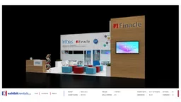 30x40 Peninsula booth design by Exhibit-Rentals